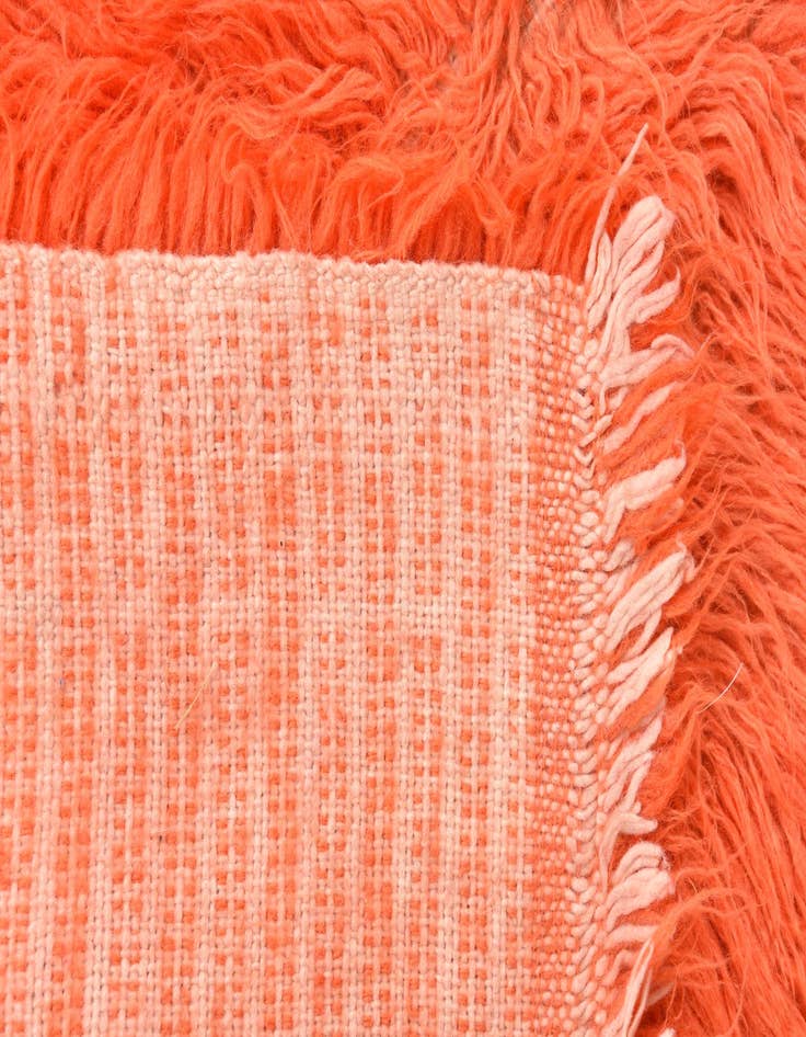 Detail image of  2' 4 x 4' 9  Hand Knotted Moroccan Wool Runner Rug