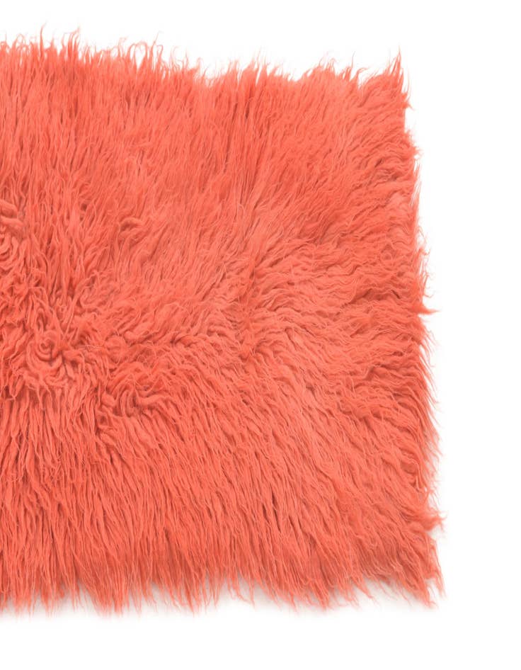 Detail image of  1' 7 x 4' 2  Hand Knotted Moroccan Wool Runner Rug