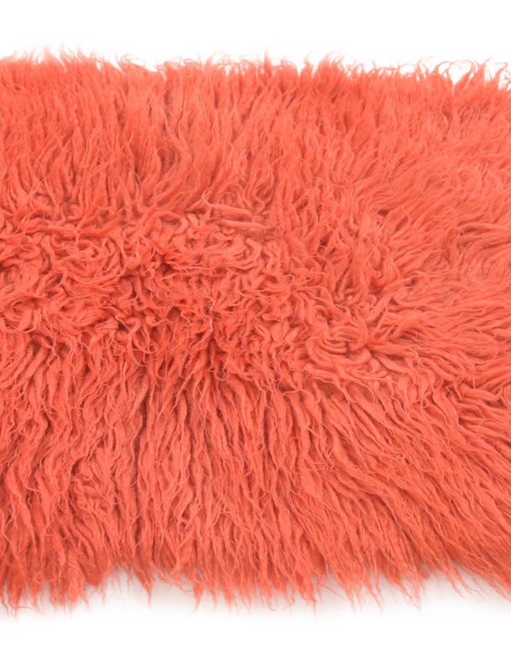 Detail image of  1' 7 x 4' 2  Hand Knotted Moroccan Wool Runner Rug