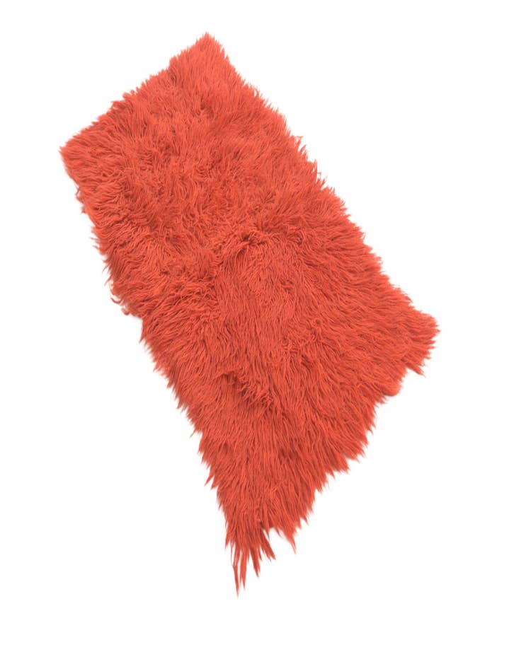 Detail image of  2' 2 x 3' 8  Hand Knotted Moroccan Wool Runner Rug