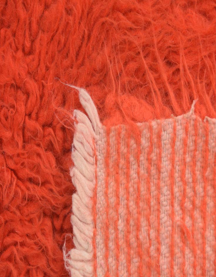 Detail image of  2' 3 x 4' 9  Hand Knotted Moroccan Wool Runner Rug