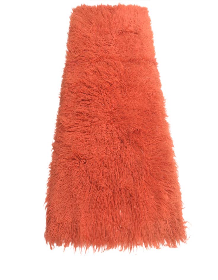 Detail image of  3' 3 x 7'  Hand Knotted Moroccan Wool Runner Rug