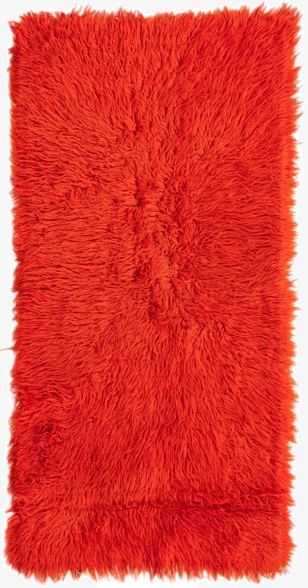  2' 4 x 4' 9  Hand Knotted Moroccan Wool Runner Rug