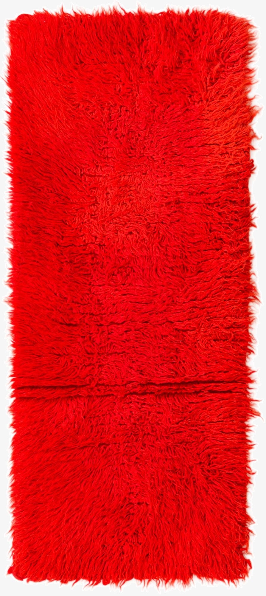  2' 2 x 4' 6  Hand Knotted Moroccan Wool Runner Rug