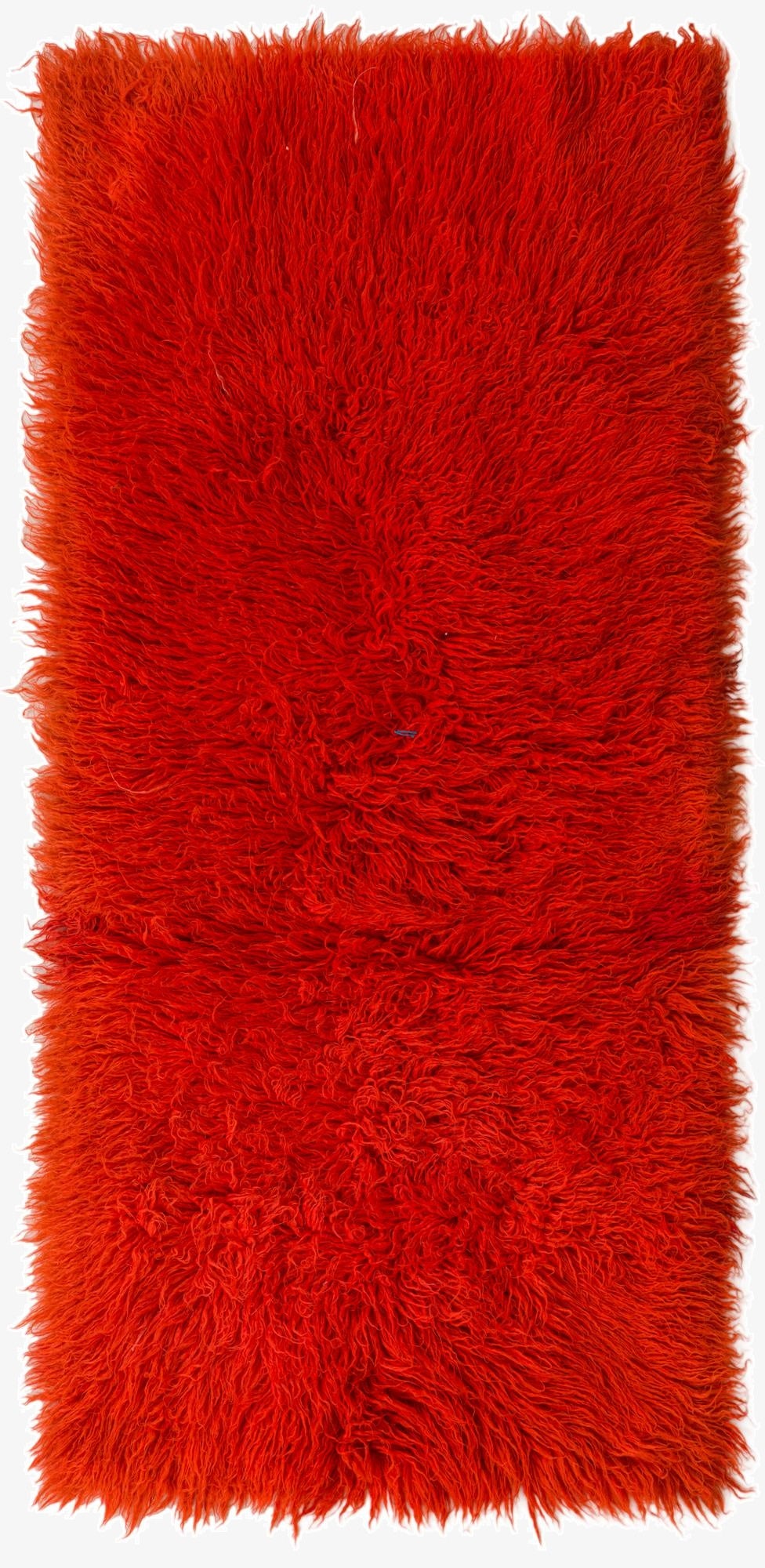  3' 3 x 7'  Hand Knotted Moroccan Wool Runner Rug