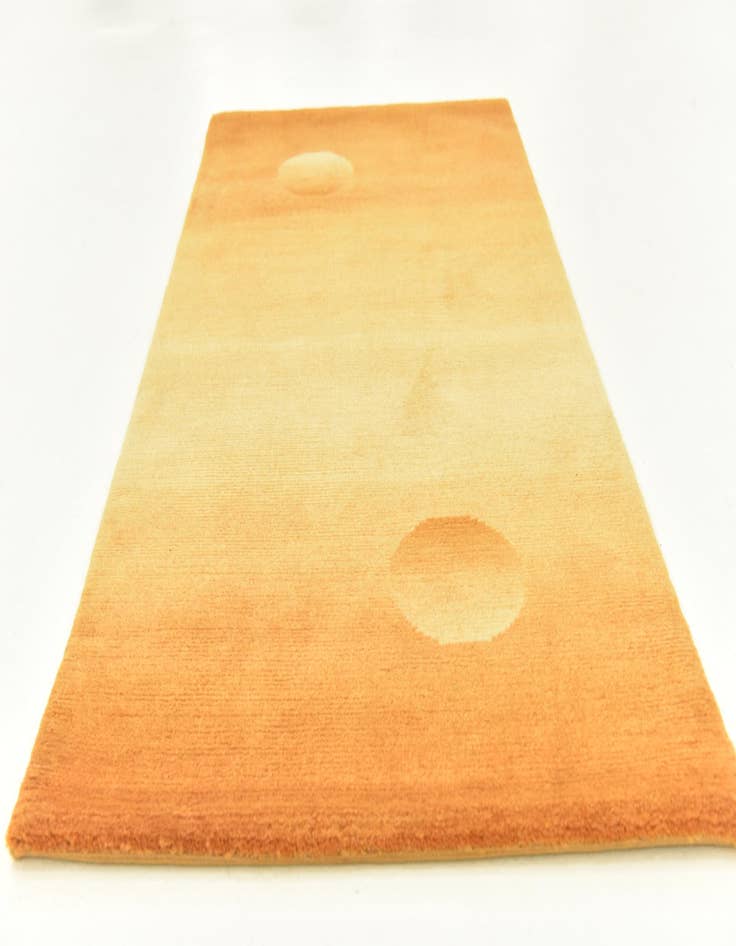 Detail image of  2' 4 x 4' 7  Hand Knotted Nepal Wool Runner Rug