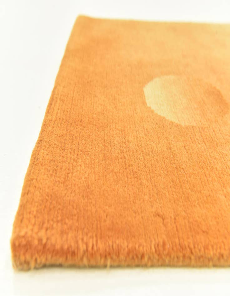 Detail image of  2' 4 x 4' 7  Hand Knotted Nepal Wool Runner Rug