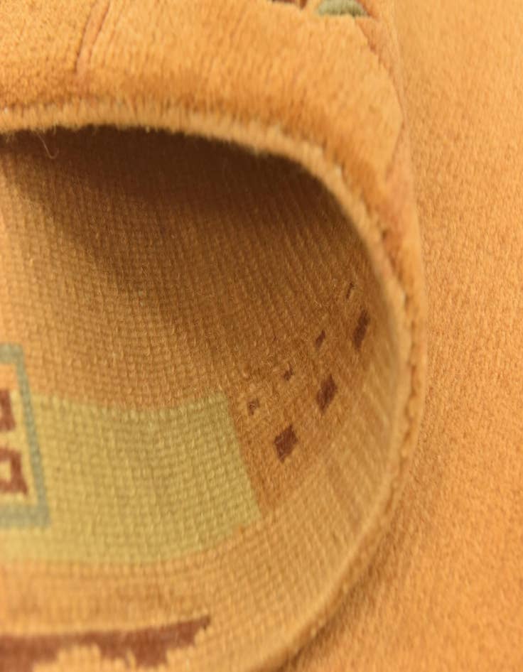 Detail image of  2' 5 x 4' 7  Hand Knotted Nepal Wool Runner Rug