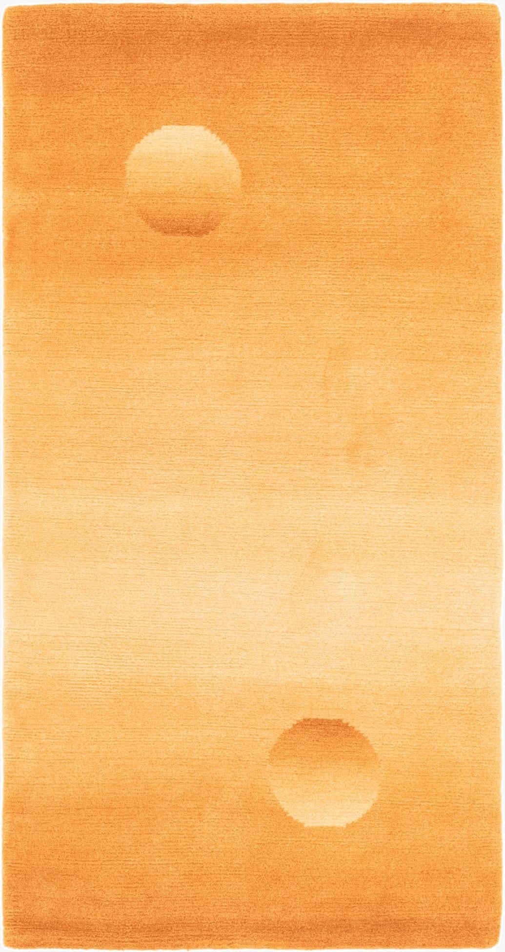  2' 4 x 4' 7  Hand Knotted Nepal Wool Runner Rug