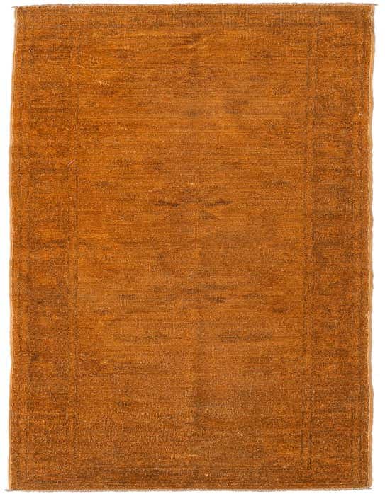 A 10 ft runner rug in shades of orange, featuring a subtle traditional Oriental pattern and a thin pile, ideal for a hallway.