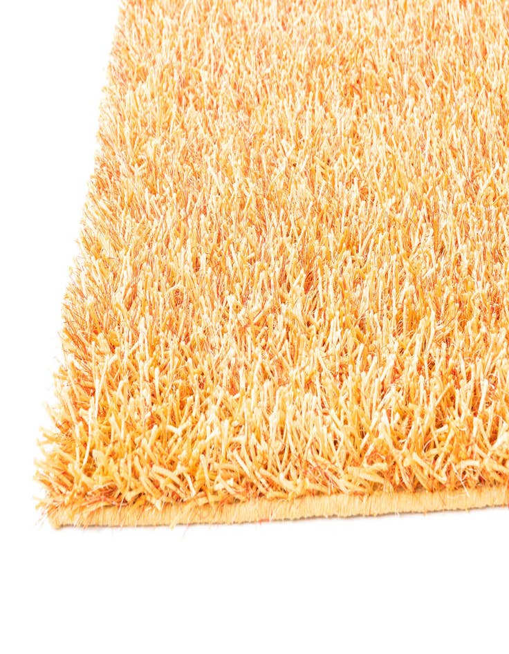 Detail image of  2' 4 x 4' 8  Hand Knotted Solid Shag Runner Rug