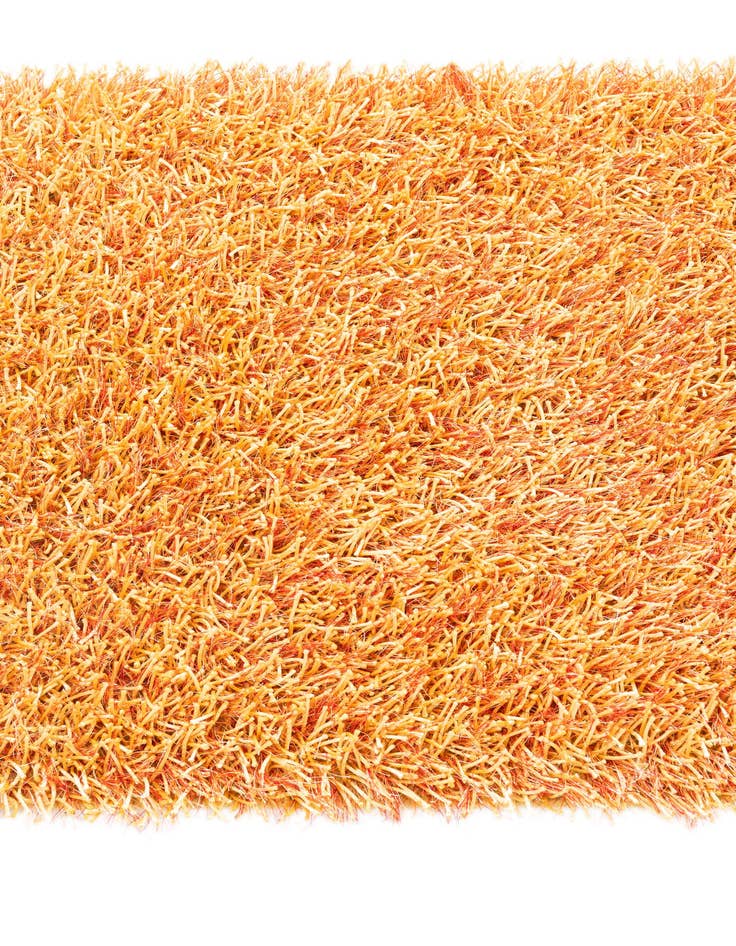 Detail image of  2' 4 x 4' 8  Hand Knotted Solid Shag Runner Rug