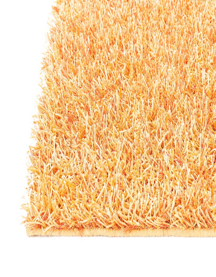 Detail image of  2' 5 x 4' 8  Hand Knotted Solid Shag Runner Rug