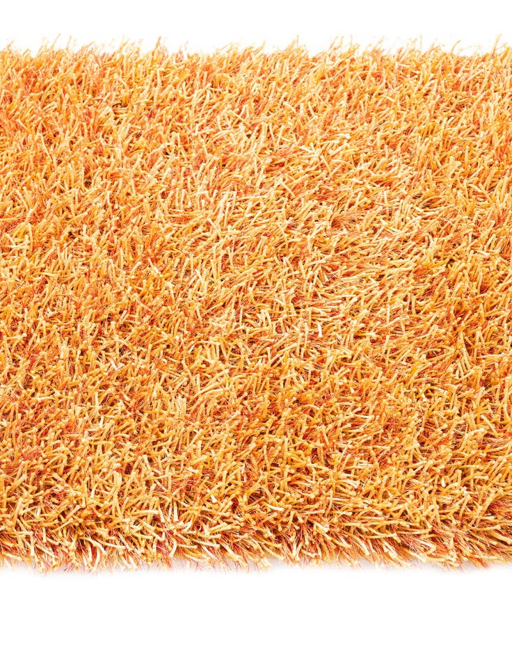 Detail image of  2' 5 x 4' 8  Hand Knotted Solid Shag Runner Rug