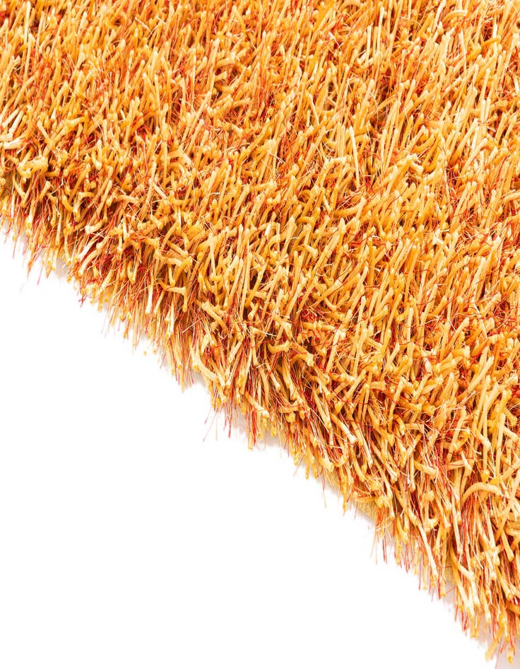 Detail image of  2' 5 x 4' 8  Hand Knotted Solid Shag Runner Rug