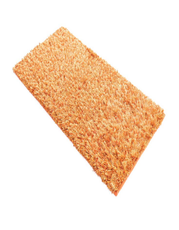 Detail image of  2' 5 x 4' 8  Hand Knotted Two-Tone Shag Oriental Runner Rug