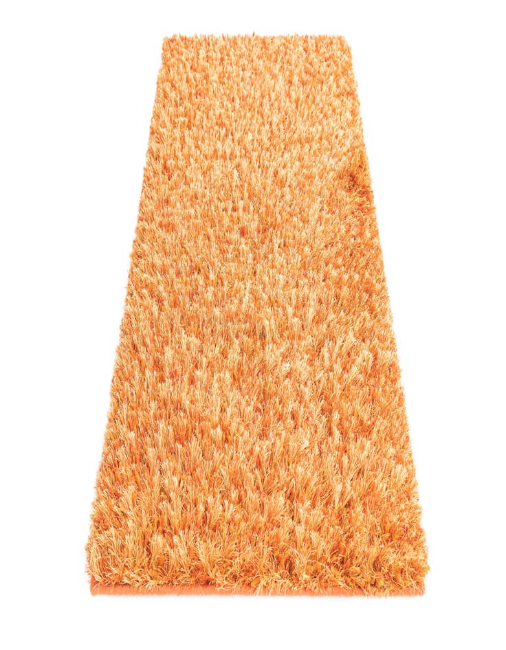 Detail image of  2' 5 x 4' 8  Hand Knotted Two-Tone Shag Oriental Runner Rug