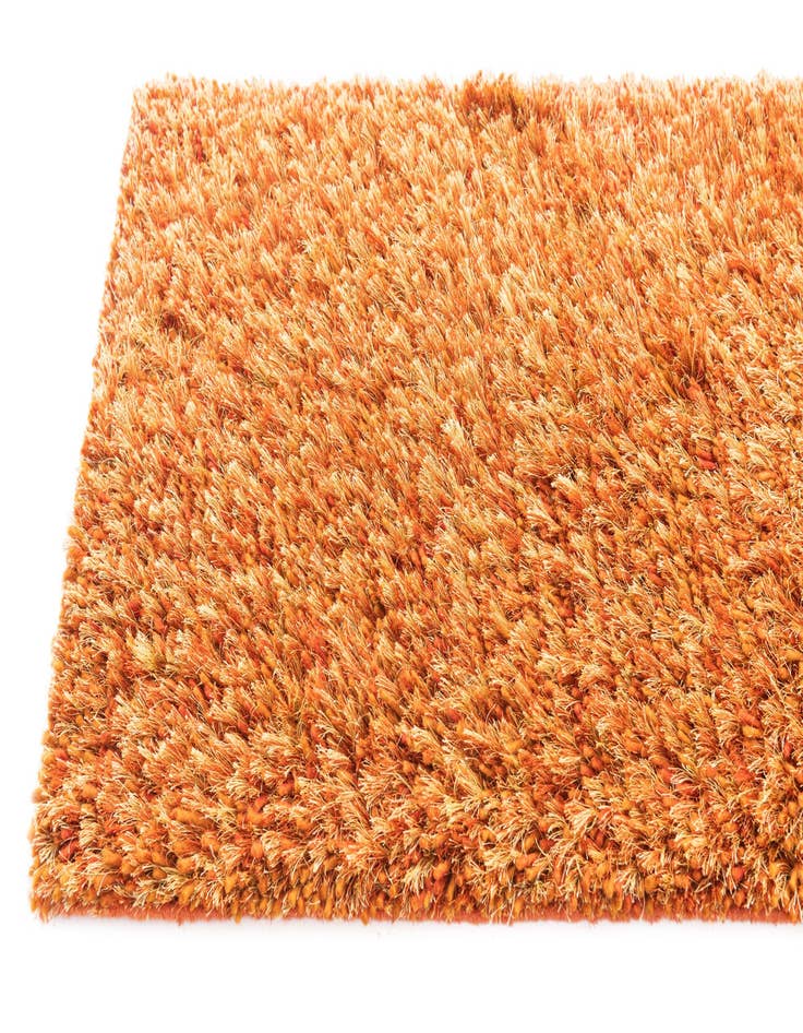 Detail image of  2' 5 x 4' 8  Hand Knotted Two-Tone Shag Oriental Runner Rug