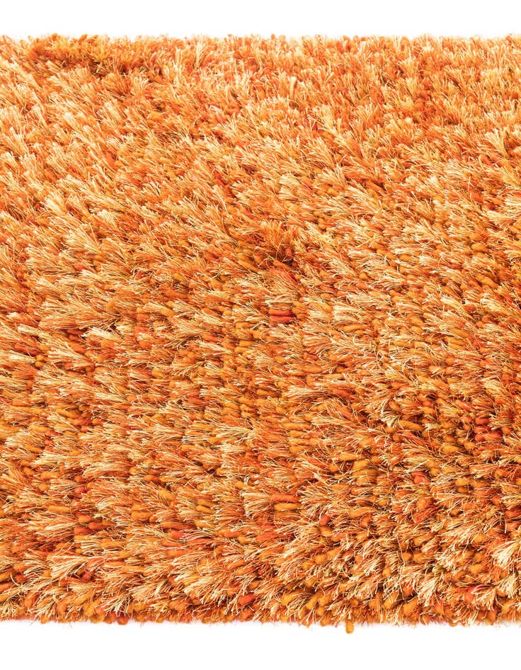 Detail image of  2' 5 x 4' 8  Hand Knotted Two-Tone Shag Oriental Runner Rug