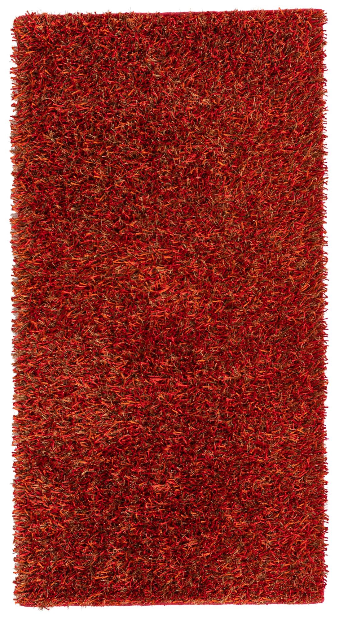  2' 5 x 4' 7  Hand Knotted Two-Tone Shag Oriental Runner Rug