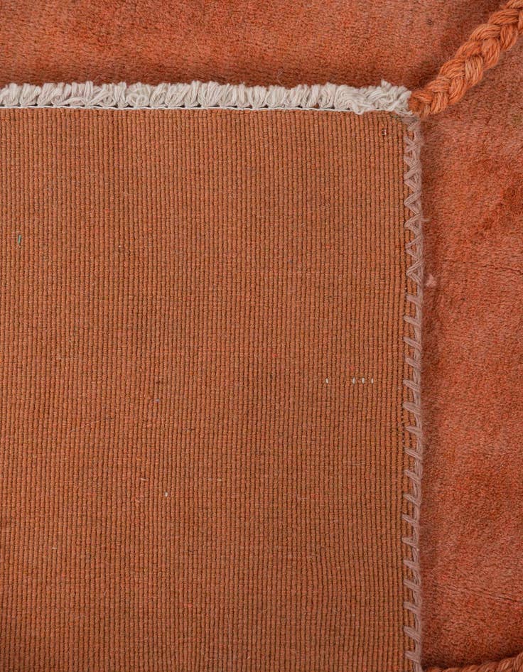 Detail image of  4' 3 x 4' 7  Hand Knotted Gabbeh Wool Square Rug
