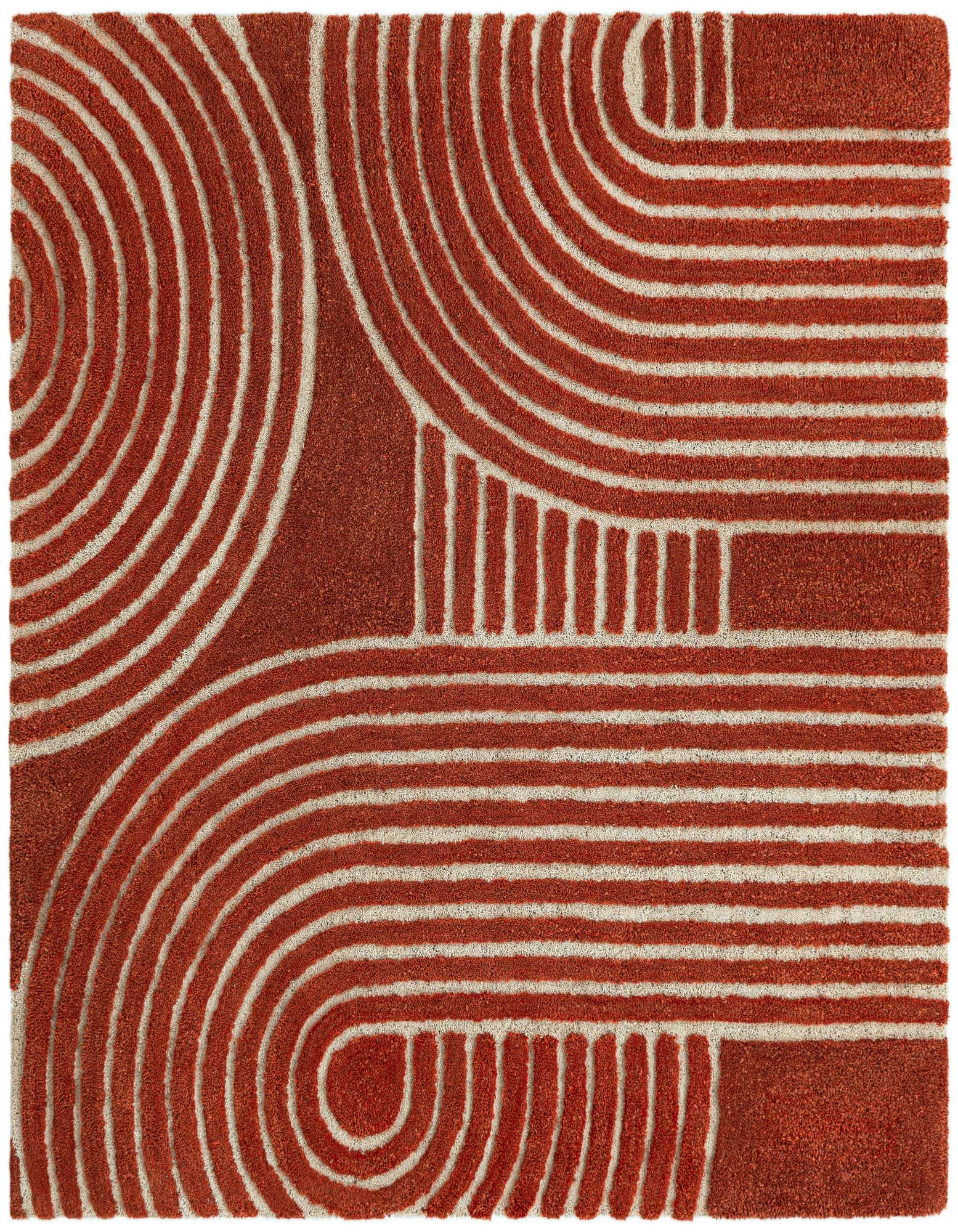 Primary image  5' 1 x 5' 1 Handtufted Wool Square Rug