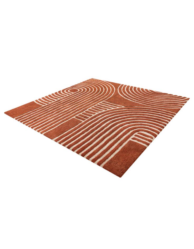 Detail image of  8' x 8' Handtufted Wool Square Rug