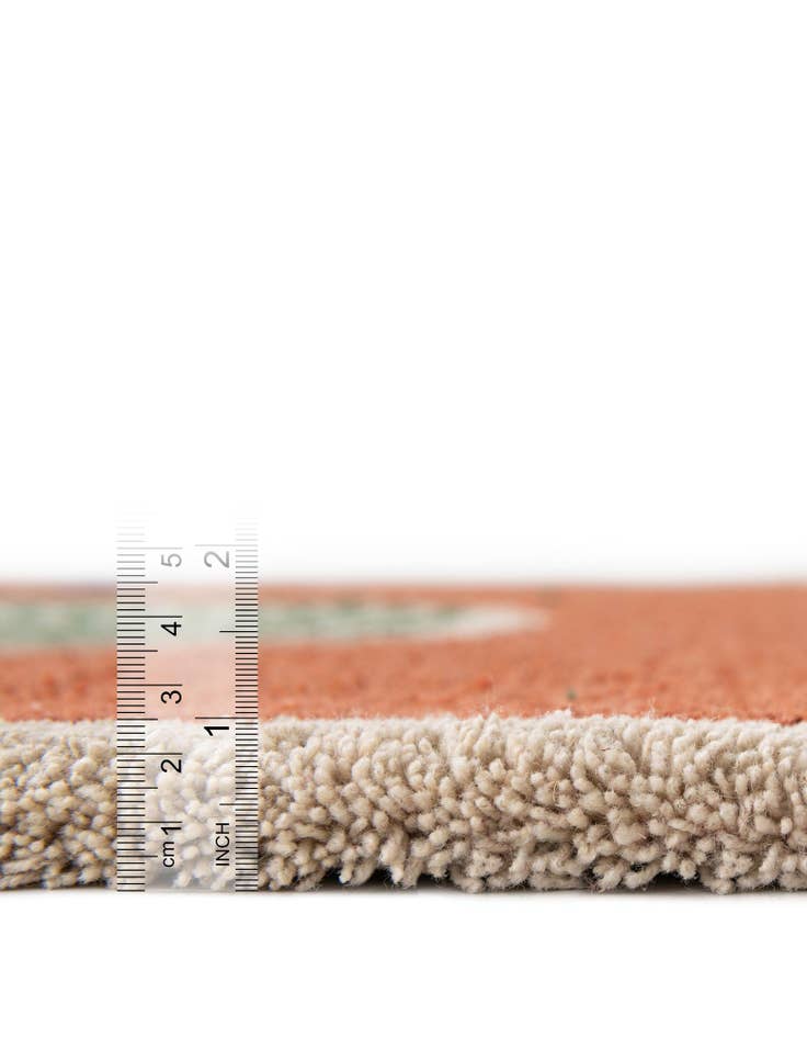 Detail image of  6' 1 x 6' 1 Handtufted Wool Square Rug