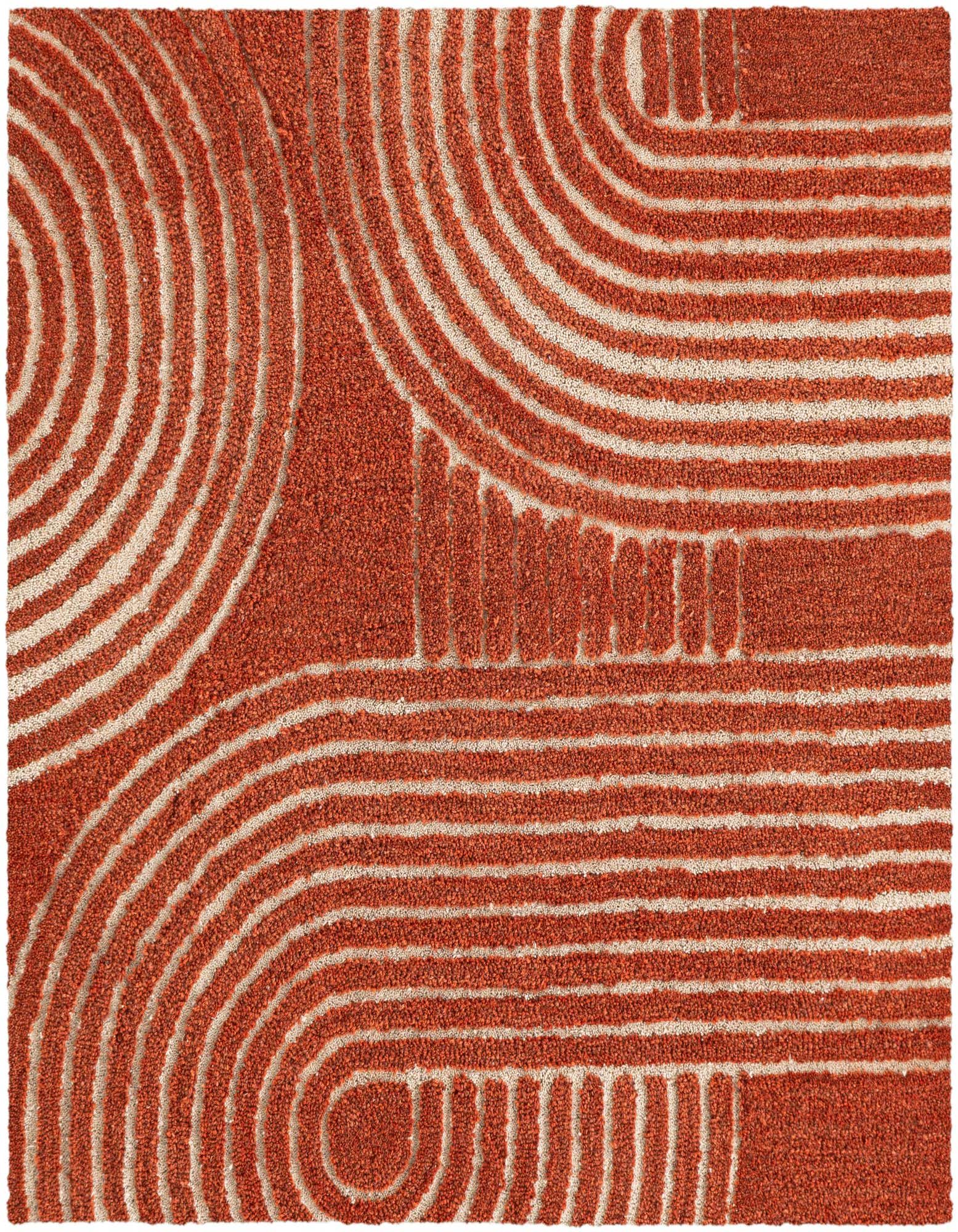 Primary image  6' 1 x 6' 1 Handtufted Wool Square Rug