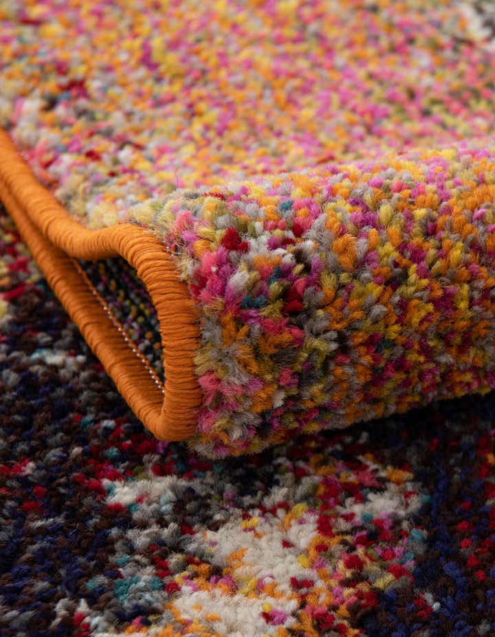 Orange 7' 10 x 7' 10 Hyacinth Square Rug | Rugs.com