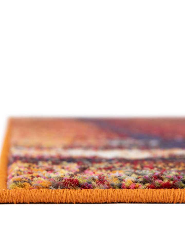 Orange 7' 10 x 7' 10 Hyacinth Square Rug | Rugs.com