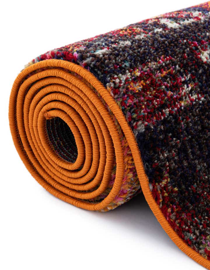 Orange 7' 10 x 7' 10 Hyacinth Square Rug | Rugs.com