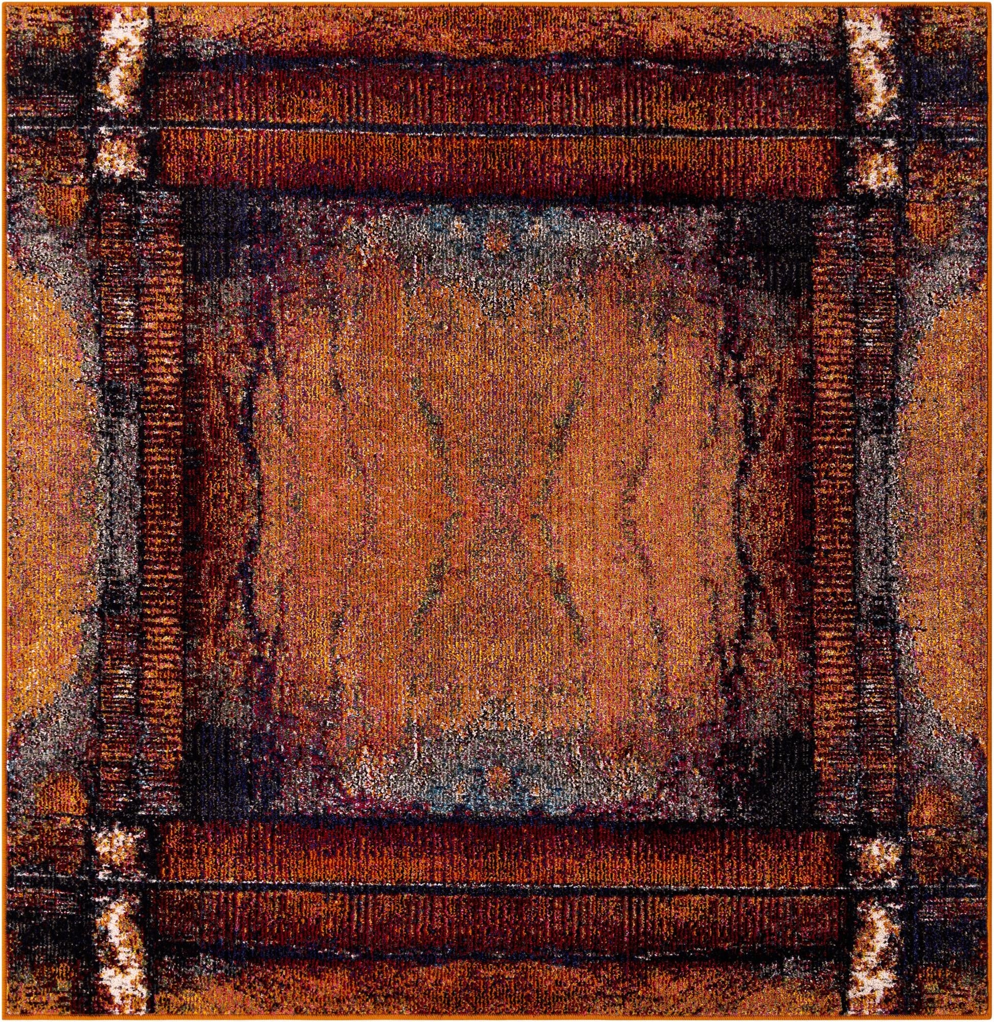  5' 3 x 5' 3  Washable Hyacinth Square Rug