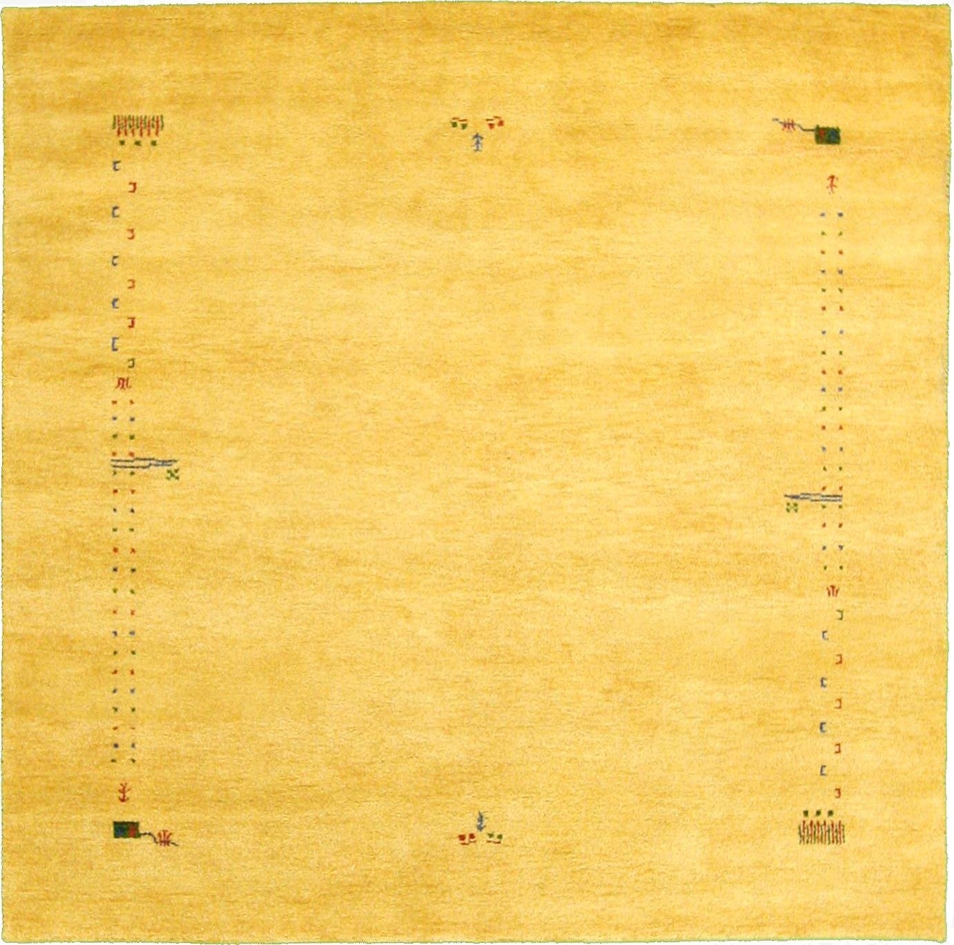  8' 2 x 8' 2  Hand Knotted Indo Gabbeh Wool Square Rug