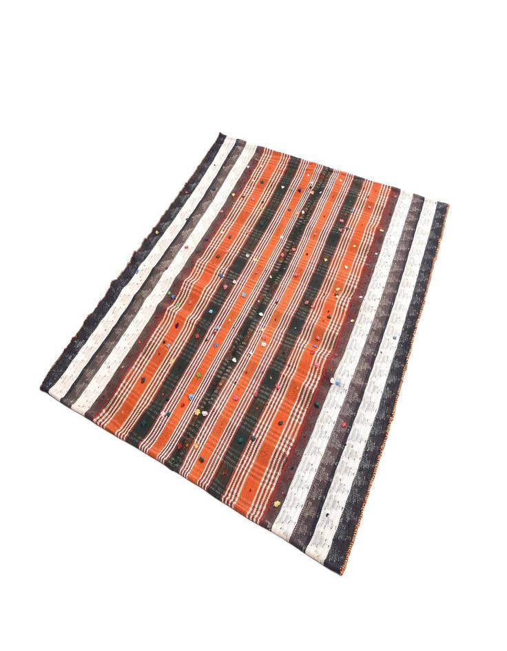 Detail image of  5' x 5' 7 Jajim Square Rug