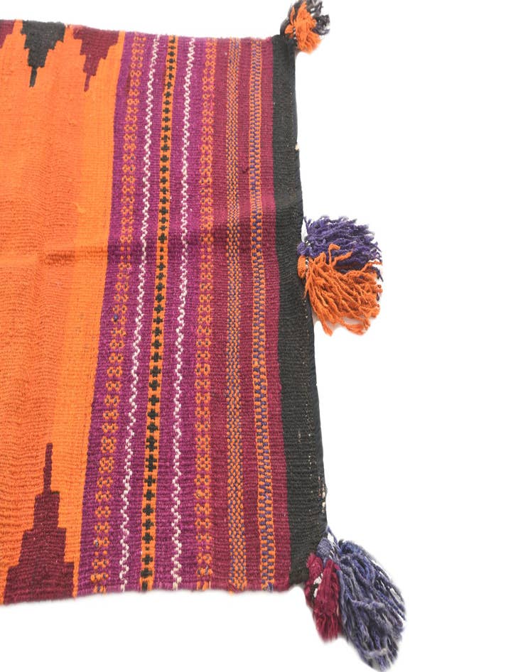 Detail image of  2' 10 x 3' 9  Hand Woven Kilim Afghan Wool Square Rug