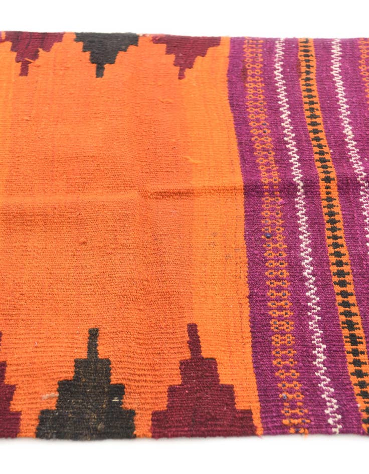 Detail image of  2' 10 x 3' 9  Hand Woven Kilim Afghan Wool Square Rug