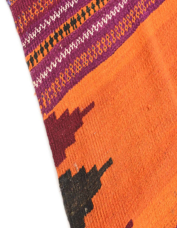 Detail image of  2' 10 x 3' 9  Hand Woven Kilim Afghan Wool Square Rug