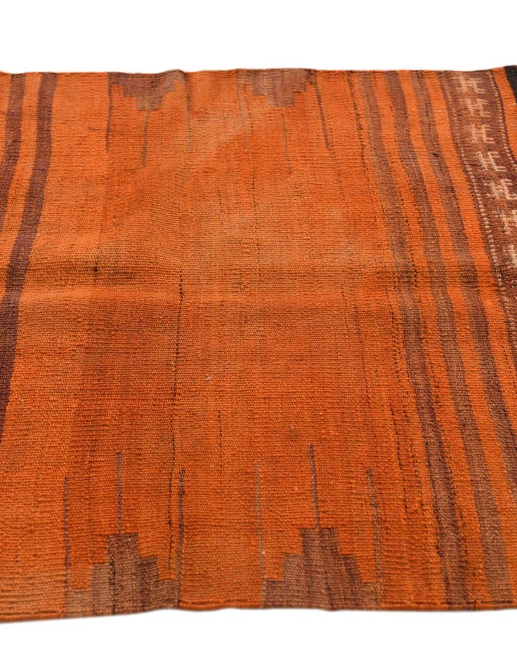 Detail image of  3' x 3' 6  Hand Woven Kilim Fars Wool Square Rug