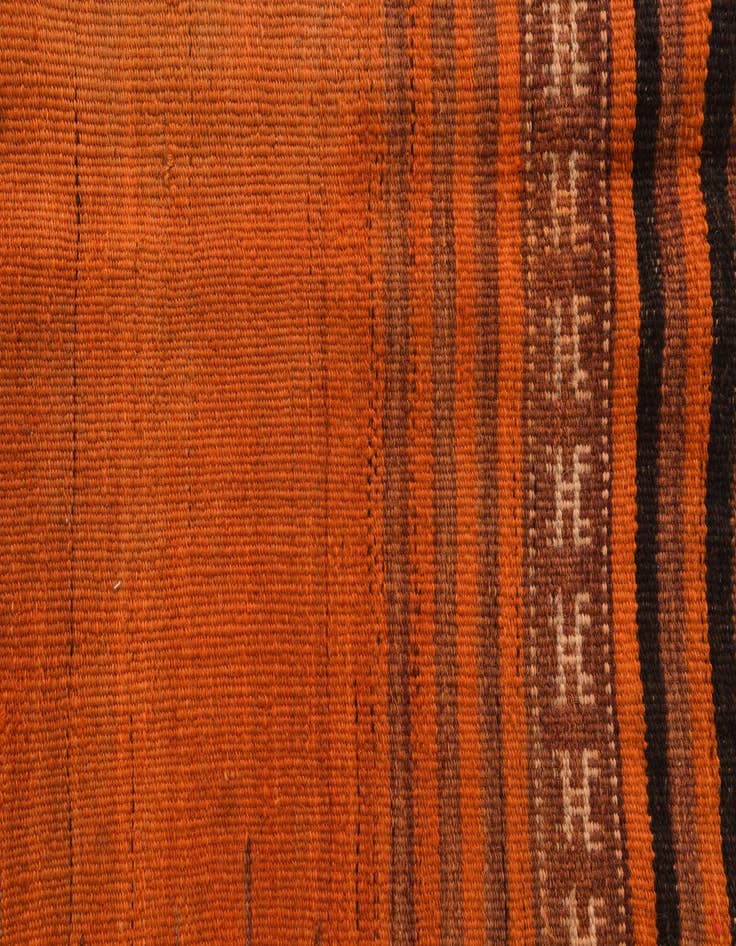 Detail image of  3' x 3' 6  Hand Woven Kilim Fars Wool Square Rug