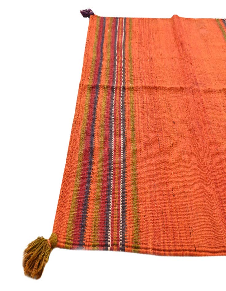 Detail image of  3' 6 x 3' 6  Hand Woven Kilim Fars Wool Square Rug