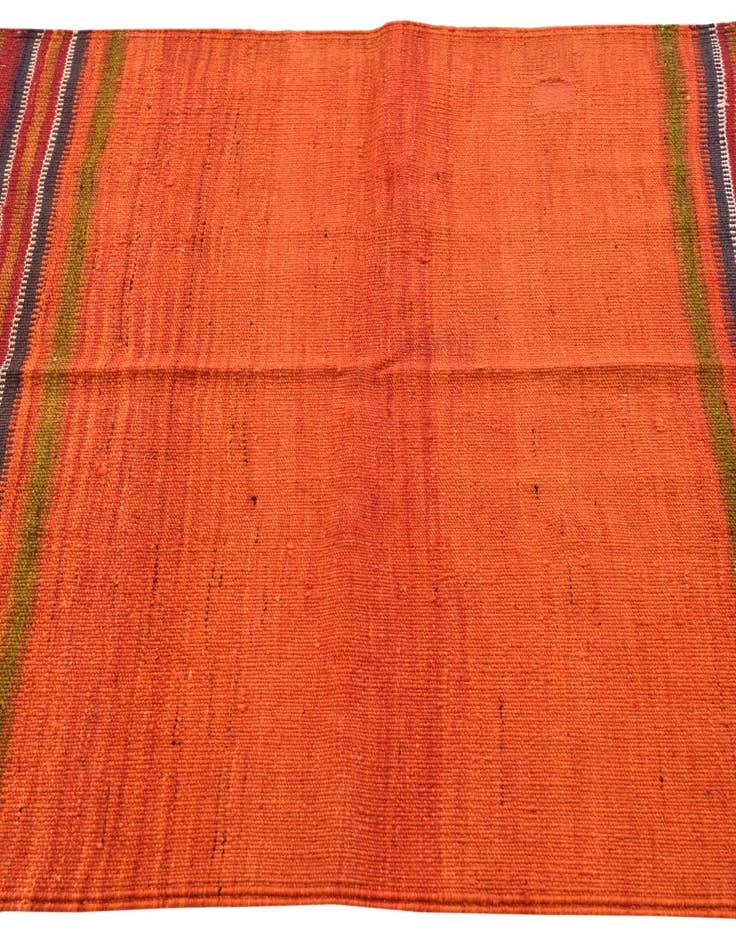 Detail image of  3' 6 x 3' 6  Hand Woven Kilim Fars Wool Square Rug