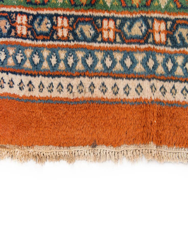 Detail image of  9' 9 x 10'  Hand Knotted Mir Wool Square Rug