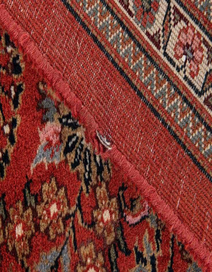 Detail image of  8' 1 x 8' 5  Hand Knotted Sarough Wool Square Rug
