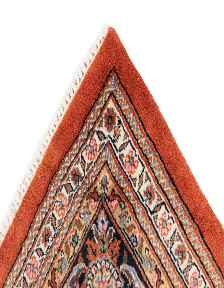 Detail image of  8' 1 x 8' 5  Hand Knotted Sarough Wool Square Rug