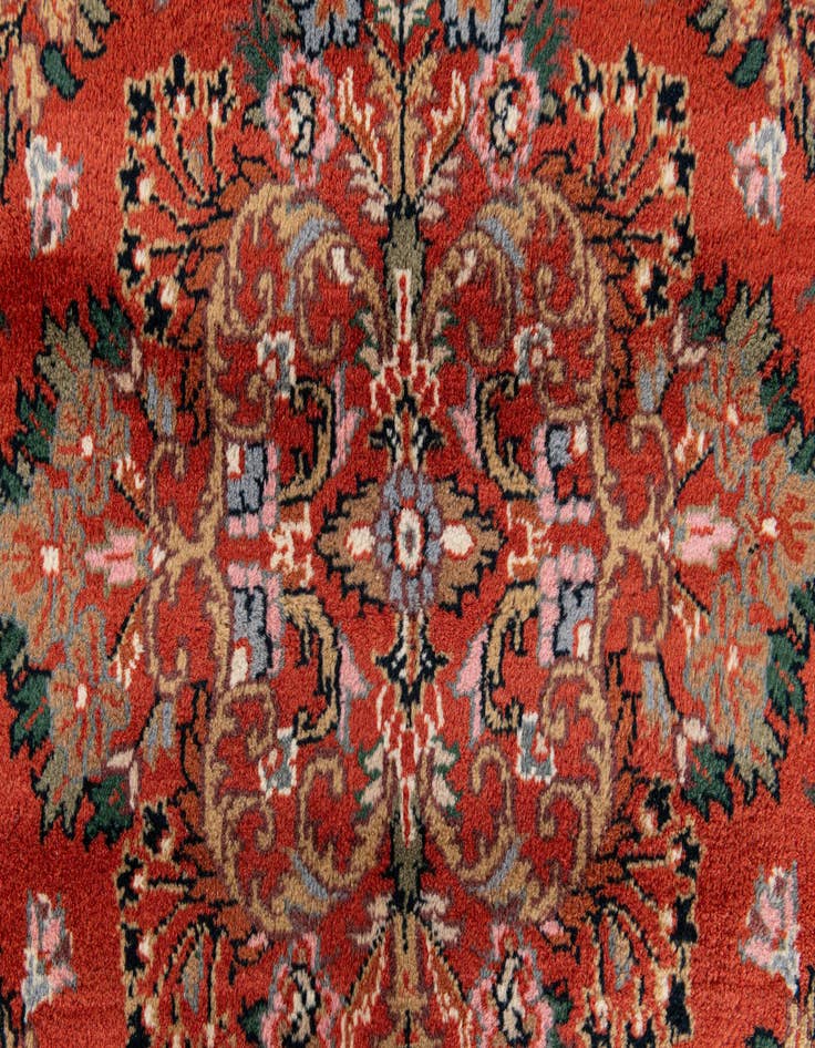 Detail image of  8' 1 x 8' 5  Hand Knotted Sarough Wool Square Rug
