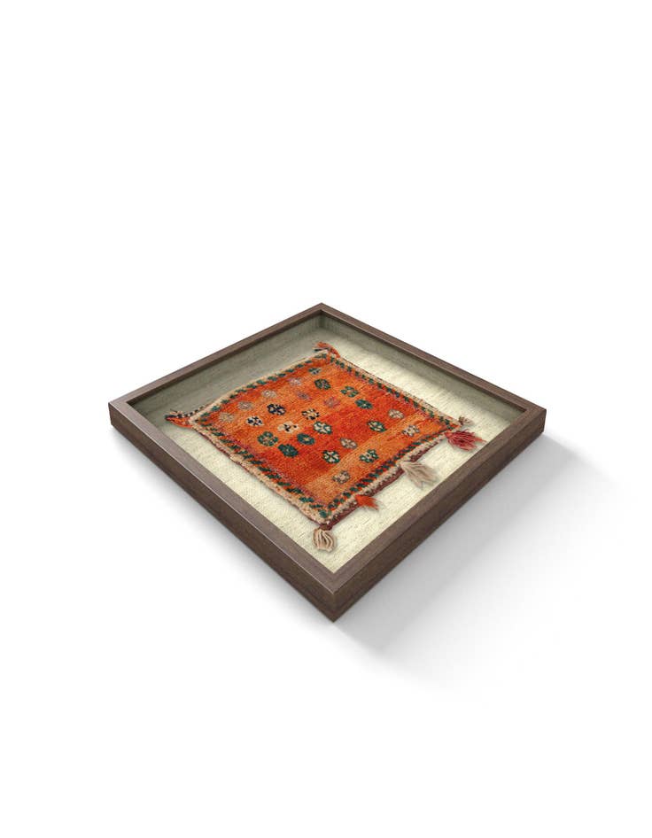 Detail image of 1' 2 x 2' Textile Wall Art Square Rug