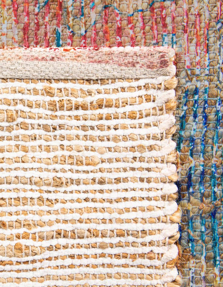 Detail image of  7' 10 x 10'  Hand Woven Chenille Jute Rug
