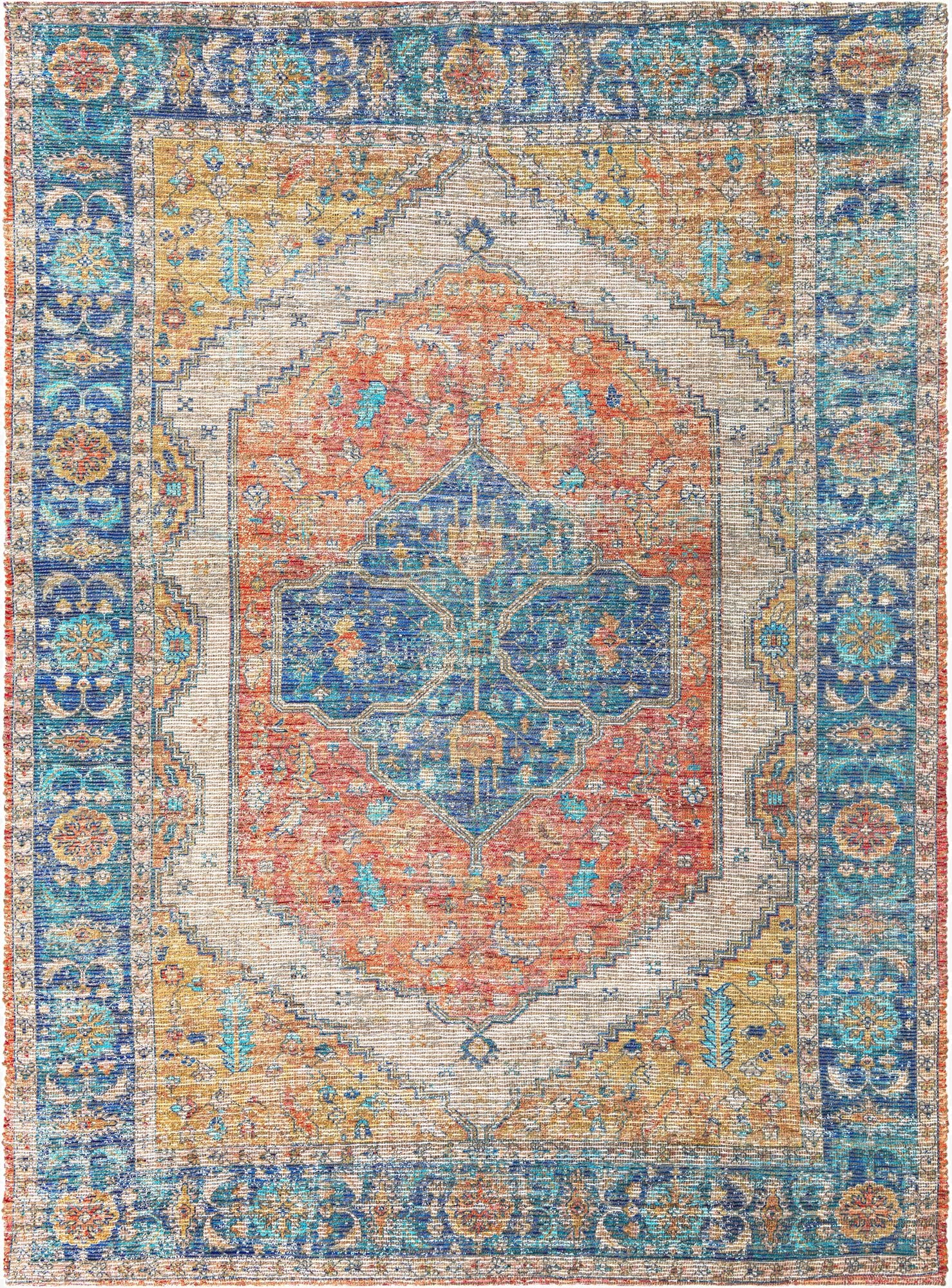  9' x 12'  Hand Woven Chenille Jute Rug