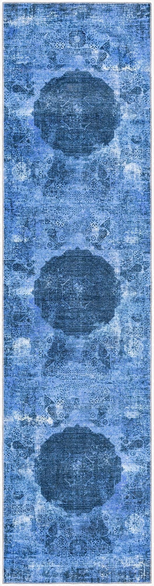  2' 7 x 10'  Washable Yara Runner Rug